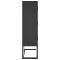 vidaXL Credenza Alta Nera 80x35x135 cm in Acciaio vidaXL Credenza Alta Nera 80x35x135 cm in Acciaio