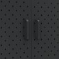 vidaXL Credenza Alta Nera 80x35x135 cm in Acciaio vidaXL Credenza Alta Nera 80x35x135 cm in Acciaio