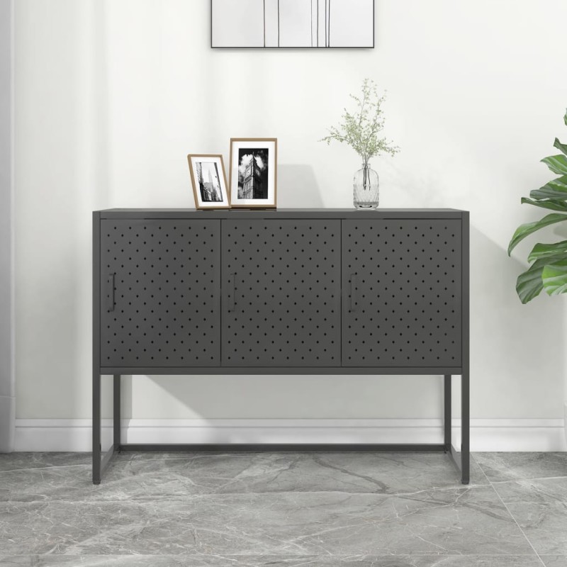 vidaXL Credenza Antracite 105x35x75 cm in Acciaio vidaXL Credenza Antracite 105x35x75 cm in Acciaio