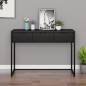 vidaXL Tavolo Consolle Nero 106x35x75 cm in Acciaio vidaXL Tavolo Consolle Nero 106x35x75 cm in Acciaio