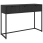 vidaXL Tavolo Consolle Nero 106x35x75 cm in Acciaio vidaXL Tavolo Consolle Nero 106x35x75 cm in Acciaio