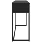 vidaXL Tavolo Consolle Nero 106x35x75 cm in Acciaio vidaXL Tavolo Consolle Nero 106x35x75 cm in Acciaio