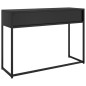 vidaXL Tavolo Consolle Nero 106x35x75 cm in Acciaio vidaXL Tavolo Consolle Nero 106x35x75 cm in Acciaio