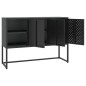 vidaXL Credenza Nera 105x35x75 cm in Acciaio vidaXL Credenza Nera 105x35x75 cm in Acciaio