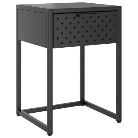 vidaXL Comodino Antracite 38x35x54 cm in Acciaio