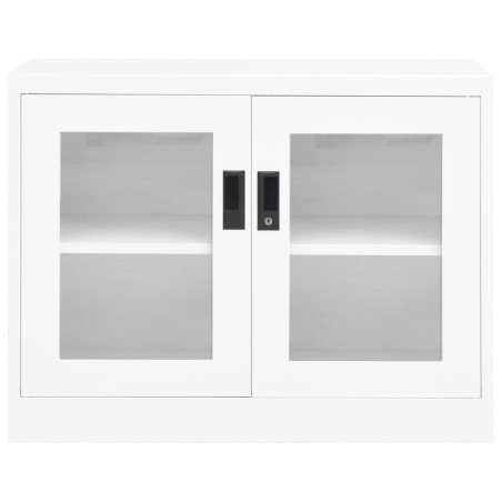 vidaXL Armadio per Ufficio Bianco 90x40x70 cm in Acciaio