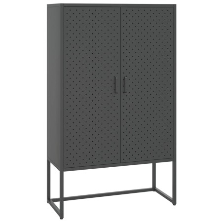 vidaXL Credenza Alta Antracite 80x35x135 cm in Acciaio