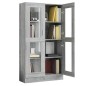 Mobile Vetrina Grigio Sonoma 82,5x30,5x150 cm Legno Multistrato Mobile Vetrina Grigio Sonoma 82,5x30,5x150 cm Legno Multistrato