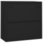 vidaXL Armadio Ufficio Anta Scorrevole Antracite 90x40x90cm Acciaio vidaXL Armadio Ufficio Anta Scorrevole Antracite 90x40x90cm Acciaio