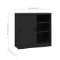 vidaXL Armadio Ufficio Anta Scorrevole Antracite 90x40x90cm Acciaio vidaXL Armadio Ufficio Anta Scorrevole Antracite 90x40x90cm Acciaio