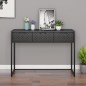 vidaXL Tavolo Consolle Antracite 106x35x75 cm in Acciaio vidaXL Tavolo Consolle Antracite 106x35x75 cm in Acciaio