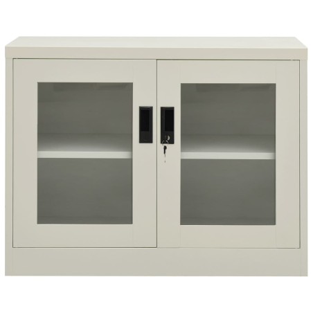 vidaXL Armadio per Ufficio Grigio Chiaro 90x40x70 cm in Acciaio