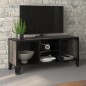 vidaXL Mobile Porta TV Grigio 105x36x47 cm in Metallo e MDF vidaXL Mobile Porta TV Grigio 105x36x47 cm in Metallo e MDF