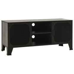 vidaXL Mobile Porta TV Grigio 105x36x47 cm in Metallo e MDF
