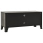 vidaXL Mobile Porta TV Grigio 105x36x47 cm in Metallo e MDF vidaXL Mobile Porta TV Grigio 105x36x47 cm in Metallo e MDF