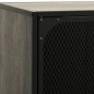 vidaXL Mobile Porta TV Grigio 105x36x47 cm in Metallo e MDF vidaXL Mobile Porta TV Grigio 105x36x47 cm in Metallo e MDF
