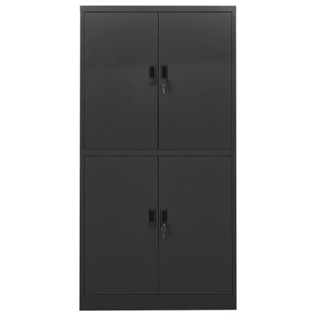 vidaXL Armadio per Ufficio Antracite 90x40x180 cm in Acciaio