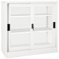 vidaXL Armadio con Ante Scorrevoli Bianco 90x40x90 cm in Acciaio vidaXL Armadio con Ante Scorrevoli Bianco 90x40x90 cm in Acciaio