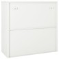 vidaXL Armadio con Ante Scorrevoli Bianco 90x40x90 cm in Acciaio vidaXL Armadio con Ante Scorrevoli Bianco 90x40x90 cm in Acciaio