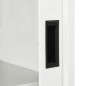 vidaXL Armadio con Ante Scorrevoli Bianco 90x40x90 cm in Acciaio vidaXL Armadio con Ante Scorrevoli Bianco 90x40x90 cm in Acciaio