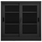 vidaXL Armadio con Ante Scorrevoli Antracite 90x40x90 cm in Acciaio vidaXL Armadio con Ante Scorrevoli Antracite 90x40x90 cm in Acciaio