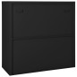 vidaXL Armadio con Ante Scorrevoli Antracite 90x40x90 cm in Acciaio vidaXL Armadio con Ante Scorrevoli Antracite 90x40x90 cm in Acciaio