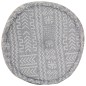 vidaXL Pouf Lavorato a Mano con Stampa Blu 50x25 cm in Cotone vidaXL Pouf Lavorato a Mano con Stampa Blu 50x25 cm in Cotone
