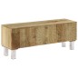 vidaXL Mobile Porta TV in Legno Massello di Mango 118x30x45 cm