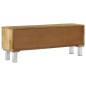 vidaXL Mobile Porta TV in Legno Massello di Mango 118x30x45 cm