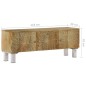 vidaXL Mobile Porta TV in Legno Massello di Mango 118x30x45 cm