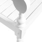 vidaXL Panchina Batavia 98 cm in Legno Massello di Mogano Bianca vidaXL Panchina Batavia 98 cm in Legno Massello di Mogano Bianca