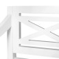 vidaXL Panchina Batavia 98 cm in Legno Massello di Mogano Bianca vidaXL Panchina Batavia 98 cm in Legno Massello di Mogano Bianca