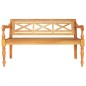 vidaXL Panchina Batavia 136 cm Legno Massello di Mogano Marrone Chiaro vidaXL Panchina Batavia 136 cm Legno Massello di Mogano Marrone Chiaro