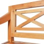vidaXL Panchina Batavia 136 cm Legno Massello di Mogano Marrone Chiaro vidaXL Panchina Batavia 136 cm Legno Massello di Mogano Marrone Chiaro