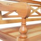 vidaXL Panchina Batavia 136 cm Legno Massello di Mogano Marrone Chiaro vidaXL Panchina Batavia 136 cm Legno Massello di Mogano Marrone Chiaro