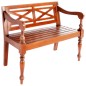 vidaXL Panchina Batavia 98 cm Legno Massello di Mogano Marrone Scuro vidaXL Panchina Batavia 98 cm Legno Massello di Mogano Marrone Scuro