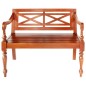 vidaXL Panchina Batavia 98 cm Legno Massello di Mogano Marrone Scuro vidaXL Panchina Batavia 98 cm Legno Massello di Mogano Marrone Scuro