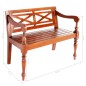 vidaXL Panchina Batavia 98 cm Legno Massello di Mogano Marrone Scuro vidaXL Panchina Batavia 98 cm Legno Massello di Mogano Marrone Scuro