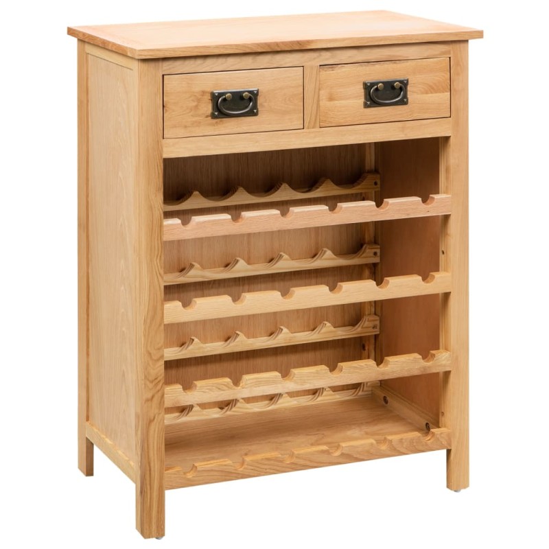 vidaXL Cantinetta Portavini 72x32x90 cm in Massello di Rovere vidaXL Cantinetta Portavini 72x32x90 cm in Massello di Rovere