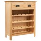 vidaXL Cantinetta Portavini 72x32x90 cm in Massello di Rovere vidaXL Cantinetta Portavini 72x32x90 cm in Massello di Rovere