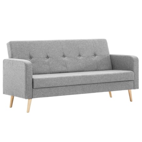 vidaXL Divano in Tessuto Grigio Chiaro