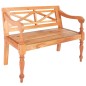 vidXL Panchina Batavia 98 cm Legno Massello di Mogano Marrone Chiaro vidXL Panchina Batavia 98 cm Legno Massello di Mogano Marrone Chiaro