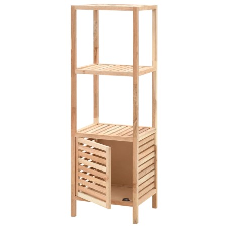 vidaXL Armadietto da Bagno in Legno Massello di Noce 39,5x35,5x123 cm