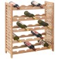 vidaXL Portavini da 25 Bottiglie in Massello di Noce 63x25x73 cm vidaXL Portavini da 25 Bottiglie in Massello di Noce 63x25x73 cm