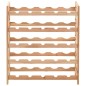 vidaXL Portavini da 25 Bottiglie in Massello di Noce 63x25x73 cm vidaXL Portavini da 25 Bottiglie in Massello di Noce 63x25x73 cm
