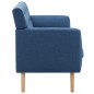 vidaXL Divano a 3 Posti Rivestito in Tessuto 172x70x82 cm Blu vidaXL Divano a 3 Posti Rivestito in Tessuto 172x70x82 cm Blu