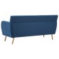 vidaXL Divano a 3 Posti Rivestito in Tessuto 172x70x82 cm Blu vidaXL Divano a 3 Posti Rivestito in Tessuto 172x70x82 cm Blu
