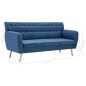 vidaXL Divano a 3 Posti Rivestito in Tessuto 172x70x82 cm Blu vidaXL Divano a 3 Posti Rivestito in Tessuto 172x70x82 cm Blu