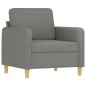 vidaXL Poltrona Grigio Scuro 60 cm in Tessuto vidaXL Poltrona Grigio Scuro 60 cm in Tessuto