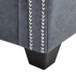 vidaXL Divano Chesterfield a 2 Posti in Finta Pelle Scamosciata Grigia